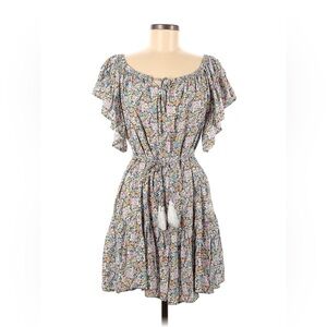 Rachel Zoe Multicolor Summer Spring Floral Flowy Short Dress Tassels Women’sSz S